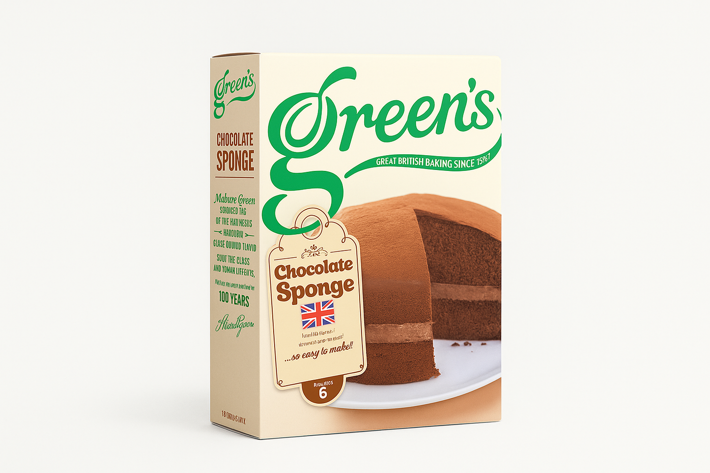 GREENS HOME BAKING CHOCOLATE SPONGE (221 G)