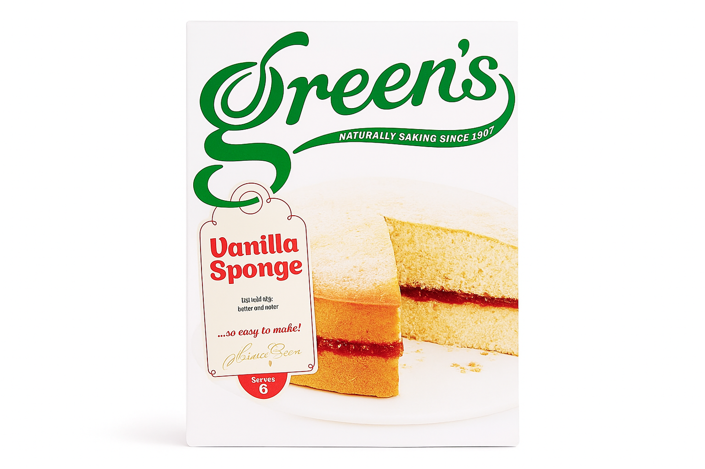 GREENS HOME BAKING VANILLA SPONGE (221 G)