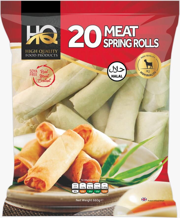 20 MEAT SPRING ROLLS