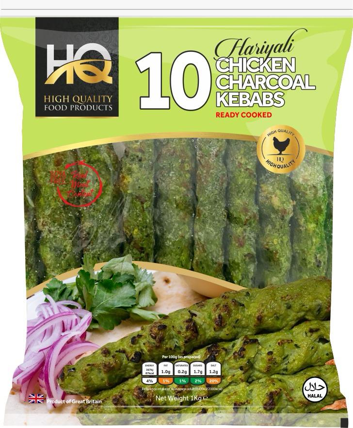 10 CHICKEN CHARCOAL KEBABS