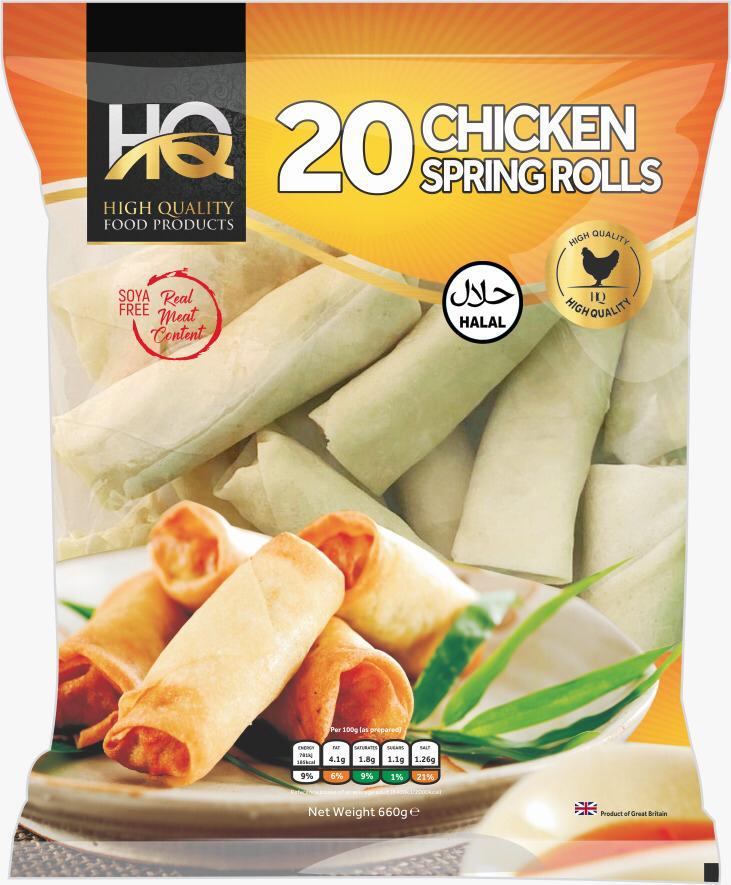 20 CHICKEN SPRING ROLLS