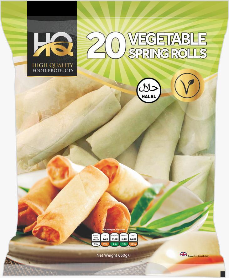 20 VEGETABLE SPRING ROLLS