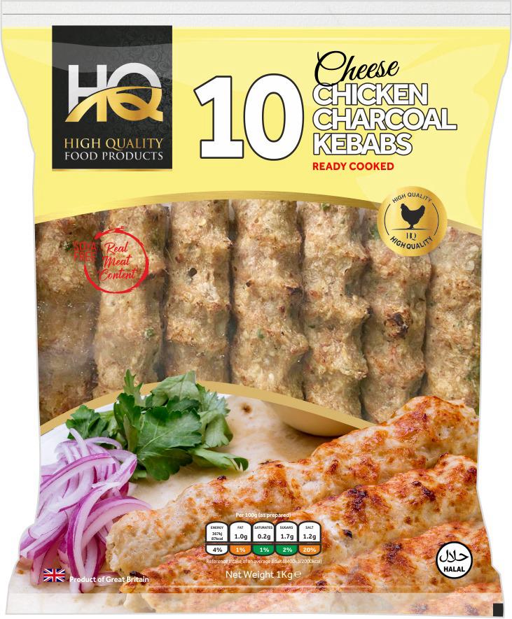 10 CHEESE CHICKEN CHARCOAL KEBABS