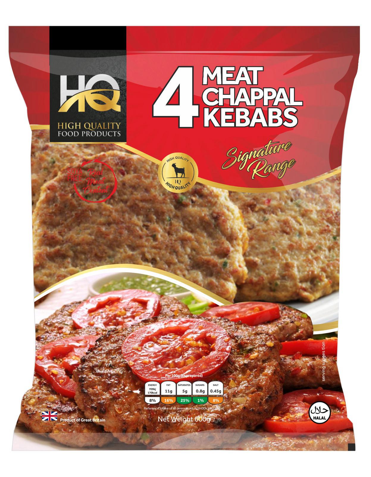 4 MEAT CHAPAL KEBABS