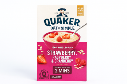 QUAKER OAT SO SIMPLE STRAWBERRY RASPBERRY &amp; CRANBERRY