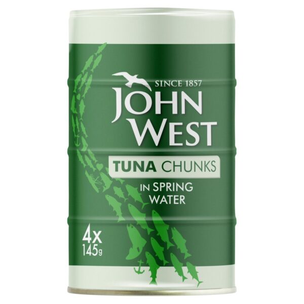 JOHN WEST TUNA IN SPRING WATER 4PK