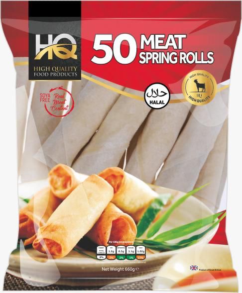 50 MEAT SPRING ROLLS