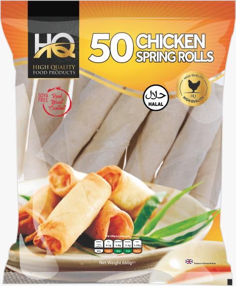 HQ 50 CHICKEN SPRING ROLLS
