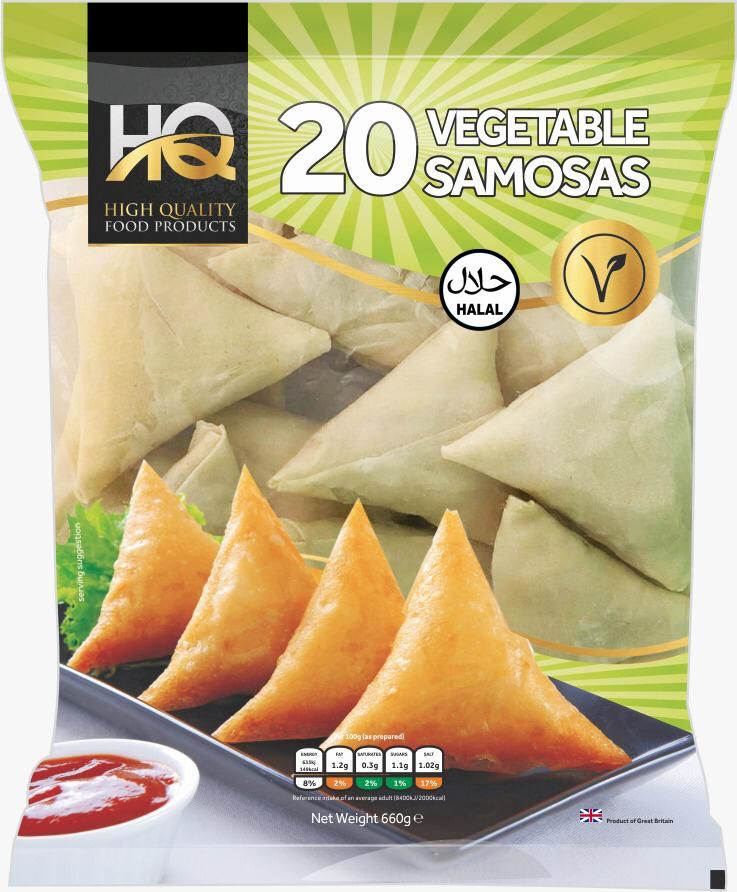 20 VEGETABLE SAMOSAS