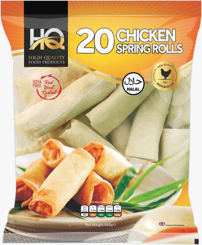 20 CHICKEN SPRING ROLLS