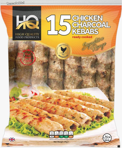 15 CHICKEN CHARCOAL KEBABS