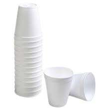 White Plasic Cups 100pcs